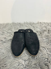 Toms Black Glitter Slide Ons