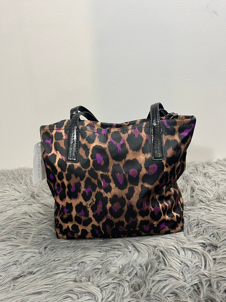 Coach Purple Cheetah Purse