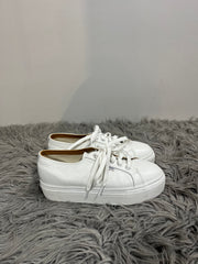 Superga Wht Platform Sneakers