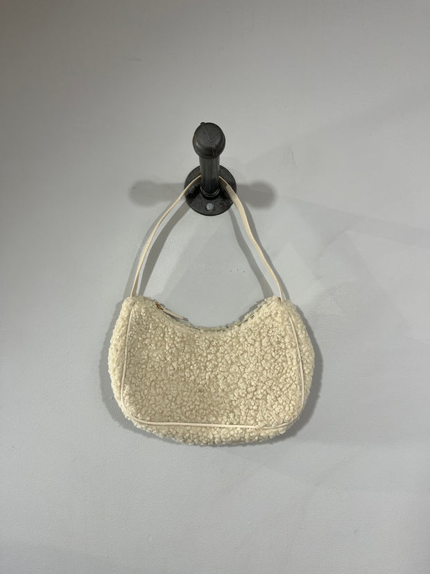 H&M Cream Fuzzy Purse