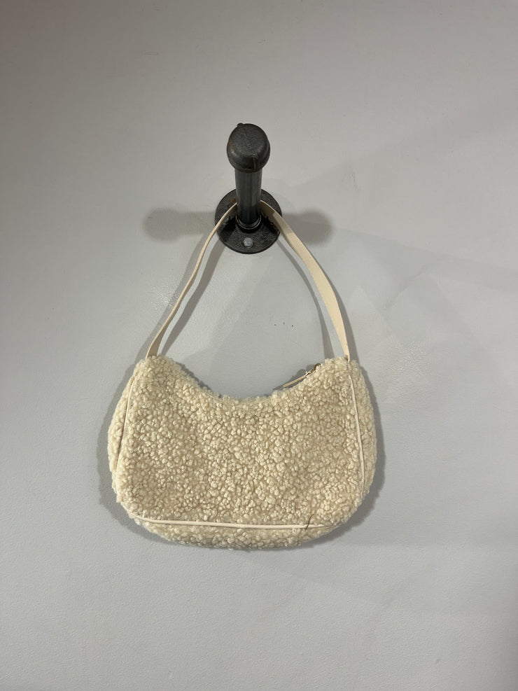 H&M Cream Fuzzy Purse