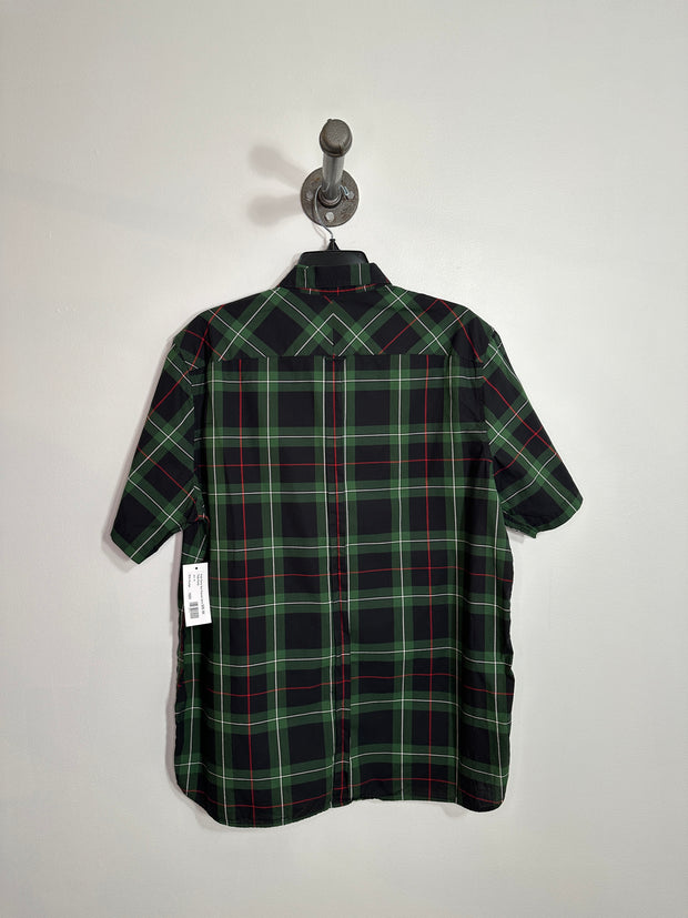 Camisa de franela verde Fred Perry