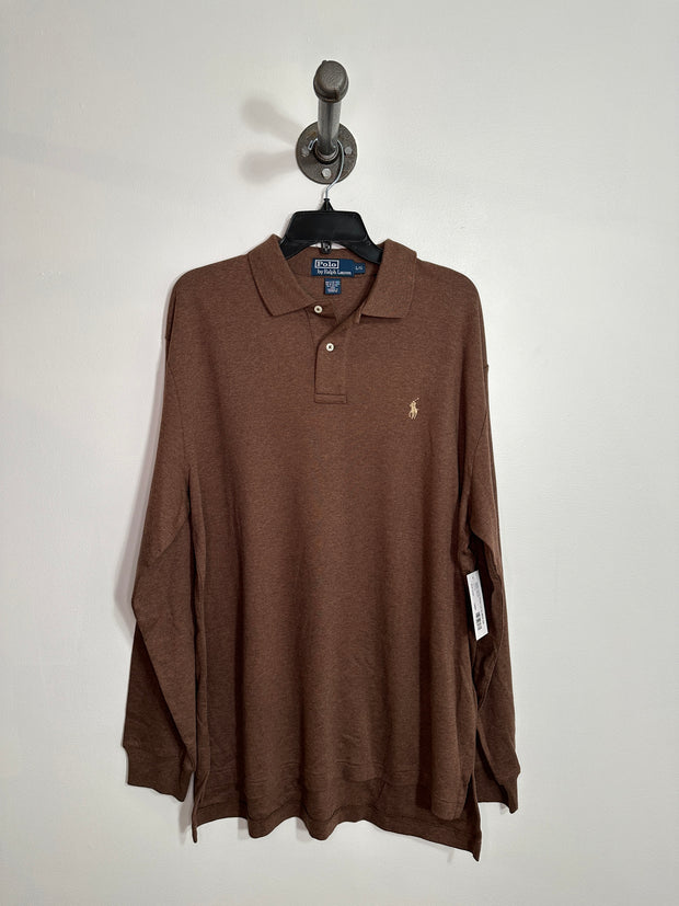 Chemise Ralph Lauren marron LSV