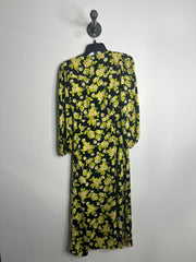 Vestido maxi Lsv floral negro/verde MNG