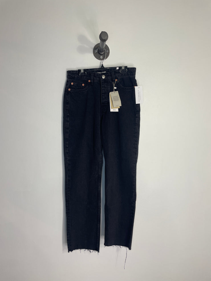 MNG Black Straight Leg Jeans