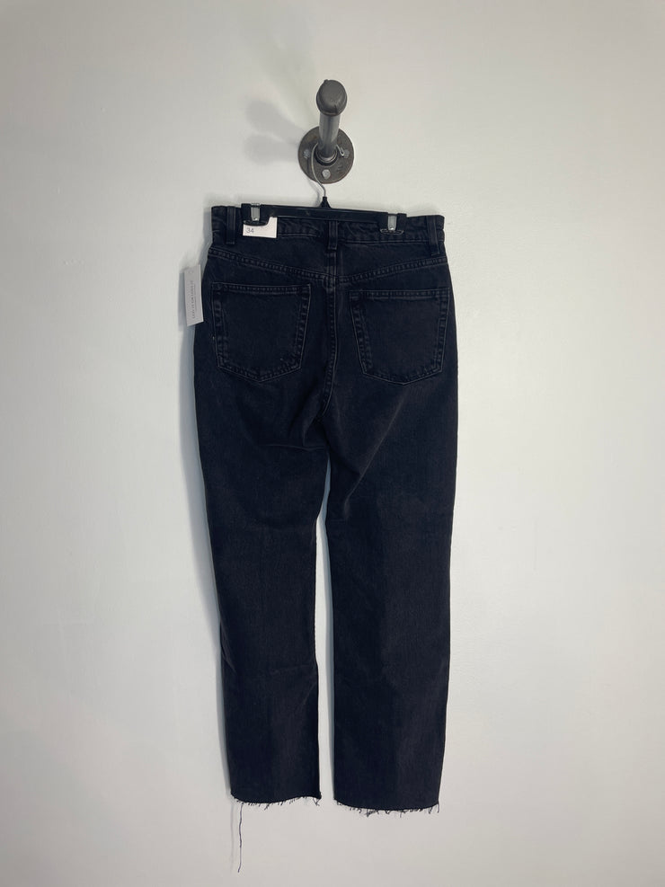 MNG Black Straight Leg Jeans