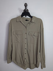 Dynamite Green Button Up Shirt