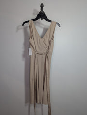 Le Chateau Beige Button Dress