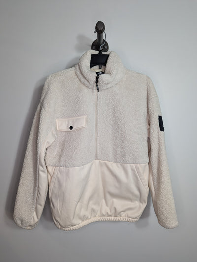 New Balance Wht Fuzzy Half-Zip