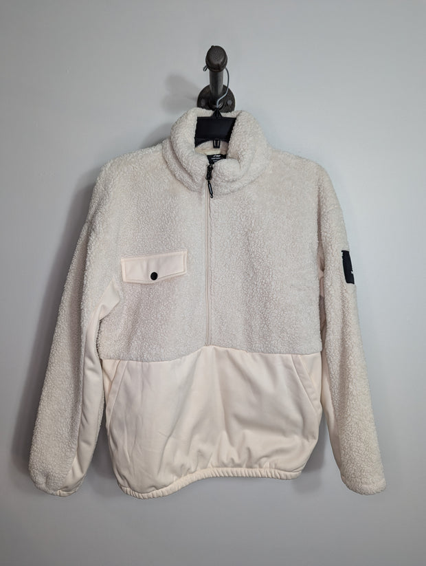 New Balance Wht Fuzzy Half-Zip