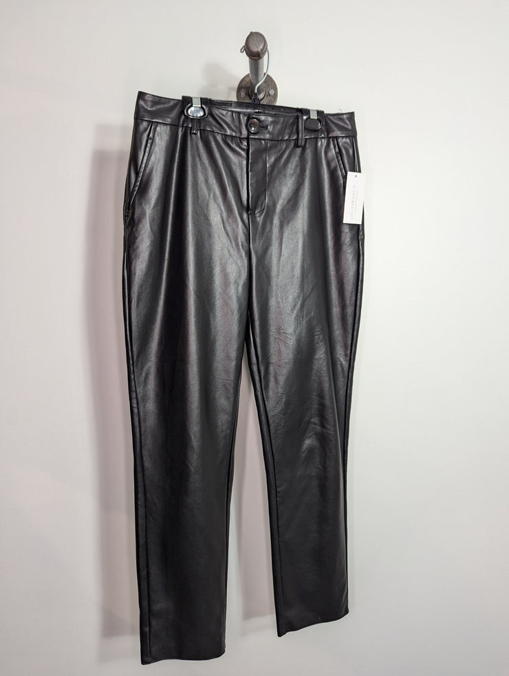 Motion Black Leather Pants