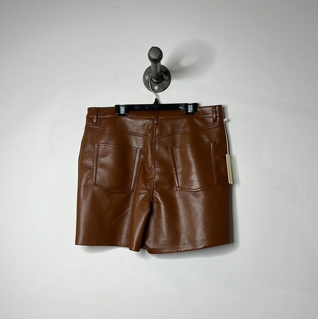 Wilfred Brown Leather Shorts