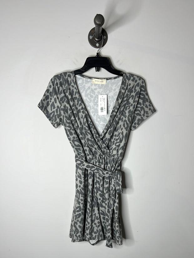 Poison Ivy Grey Cheetah Romper