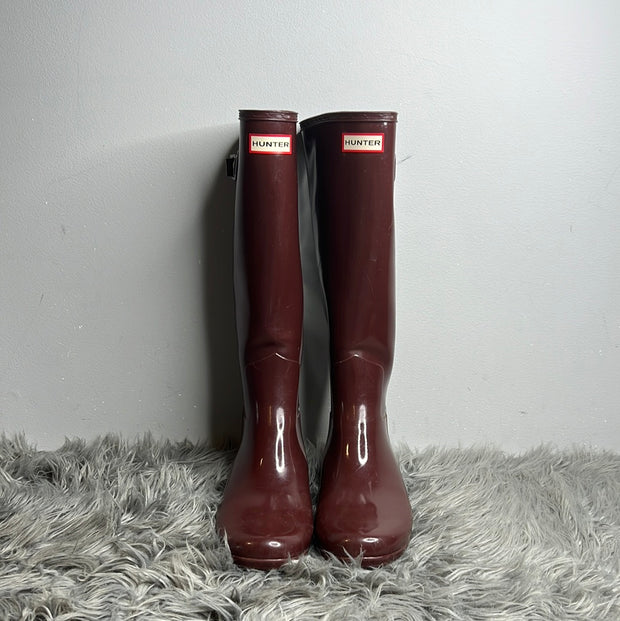 Hunter Maroon Rainboots