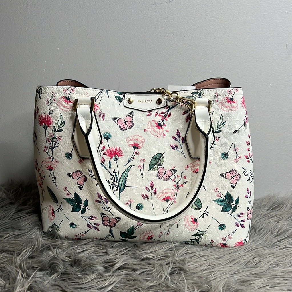 Aldo white butterfly online purse