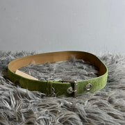 Green Suede Leather Belt