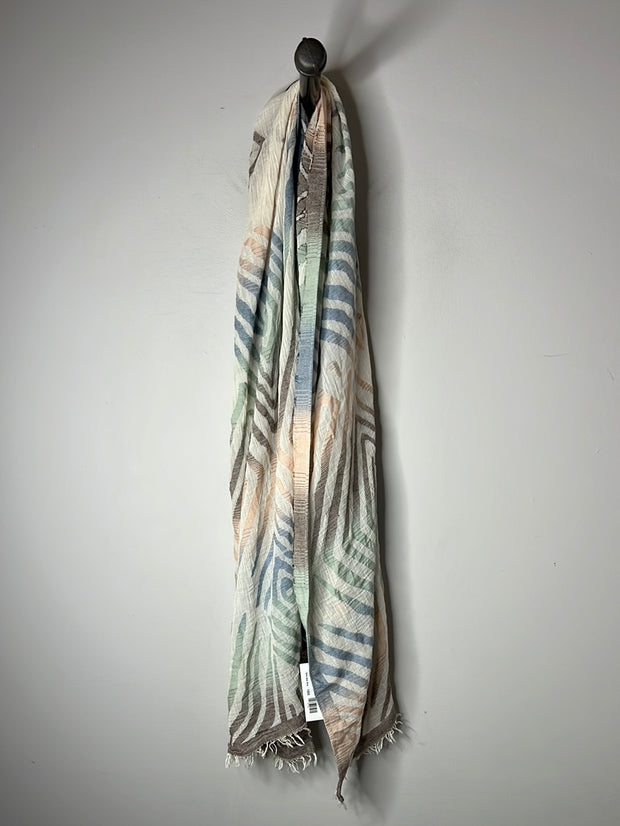 White/Pnk/Blue Scarf