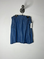 Ichi Blue Wrap Skirt