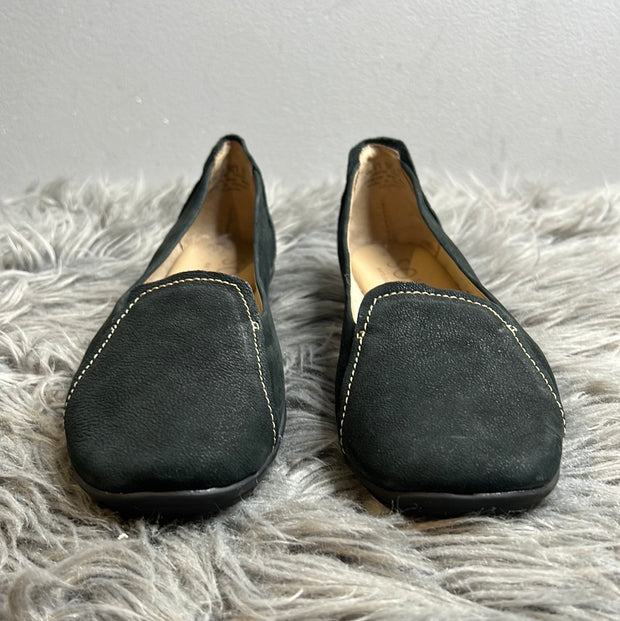 Soul Black Leather Flats