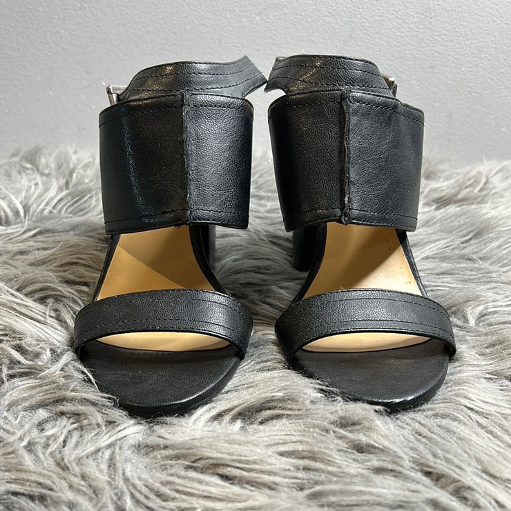 Nine West Black Leather Heels