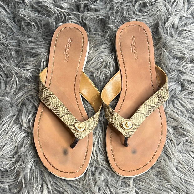 Coach Brown Sandals