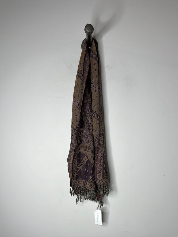 Purple Patterned Scarf