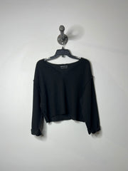 Urban O. Black Ribbed Sweater