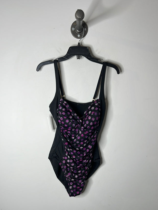 Jantzen Purple/Blk 1 Piece