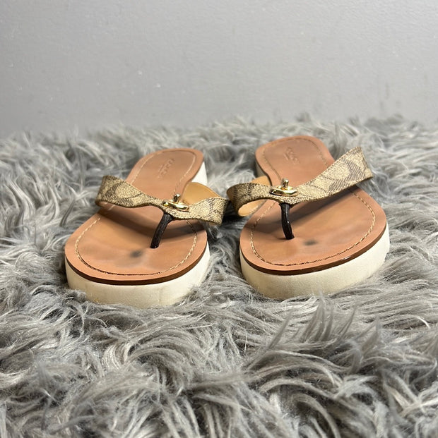 Coach Brown Sandals