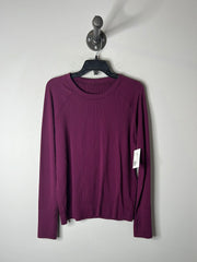 Lululemon Purple Rib LSv Shirt