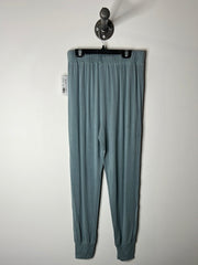 Paper Label Teal Thin Joggers