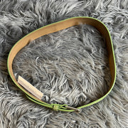 Green Suede Leather Belt