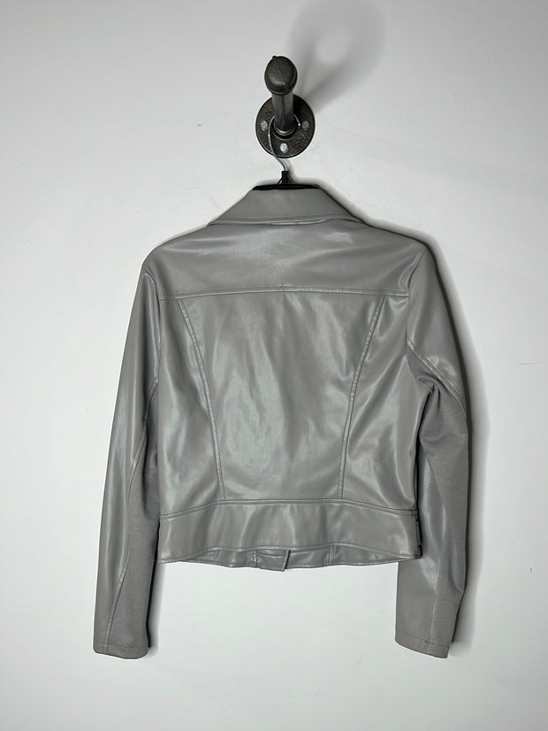 Dynamite Grey Leather Jacket