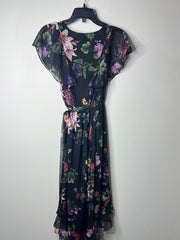 RW&CO Black Floral Maxi Dress