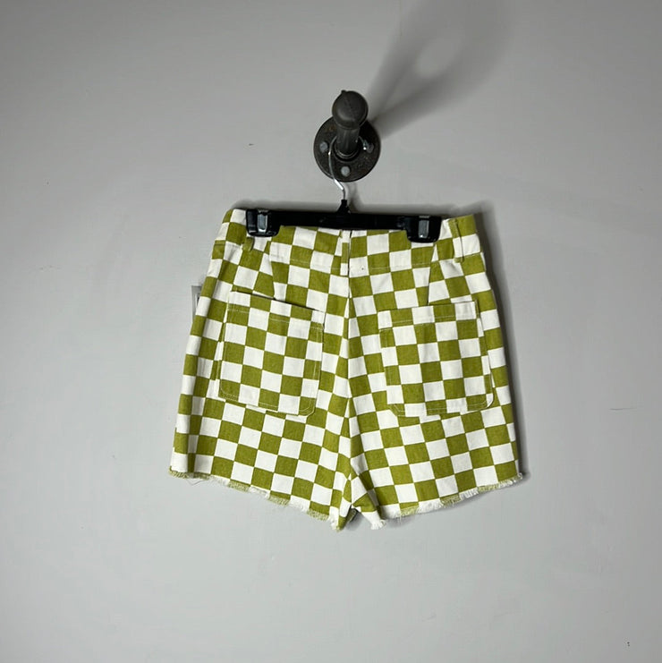 Papermoon Grn/Wte Shorts