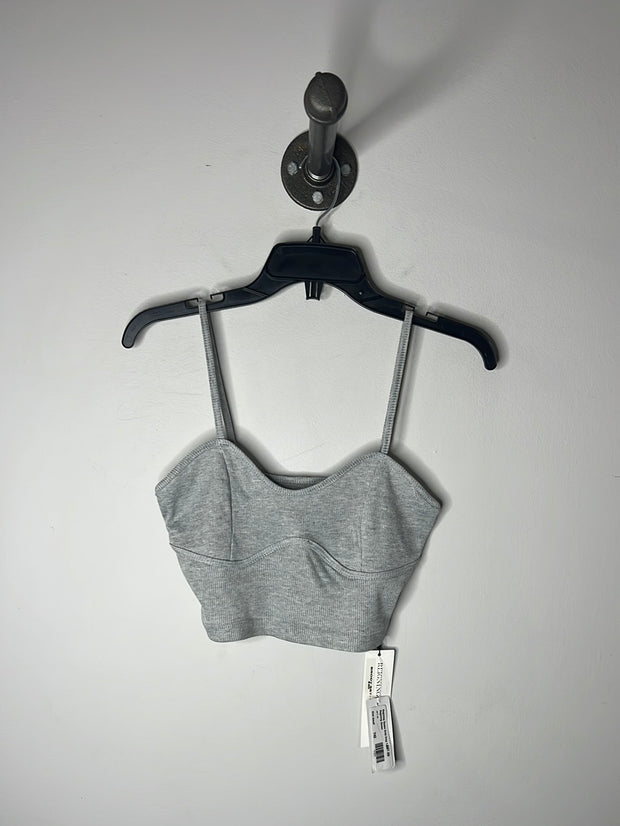 Regining Queen Grey Crop Tank