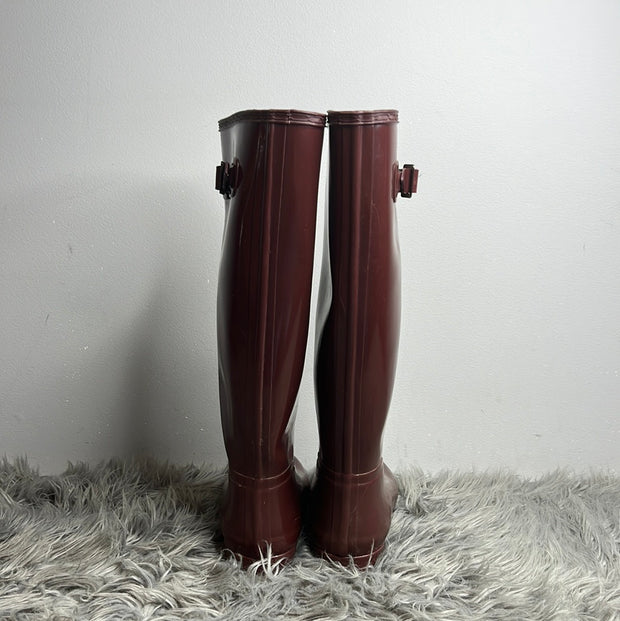 Hunter Maroon Rainboots