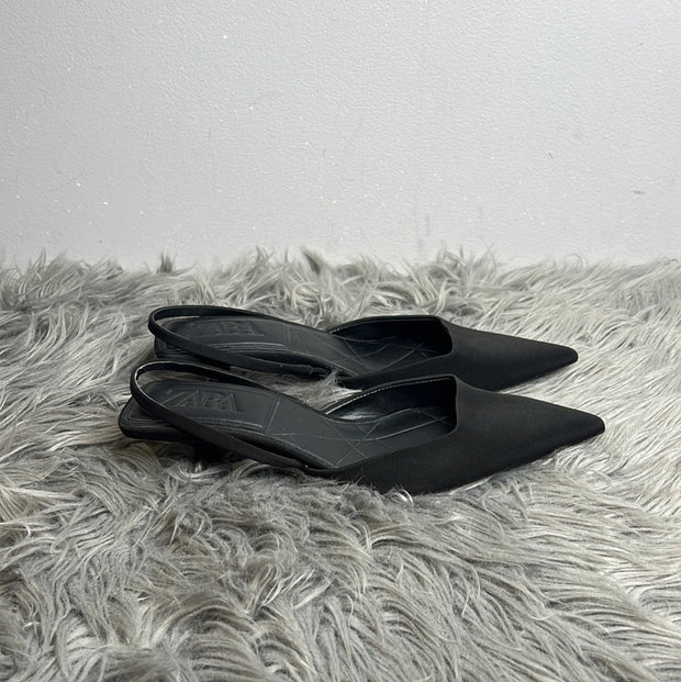 Zara Blk Pointed Heel