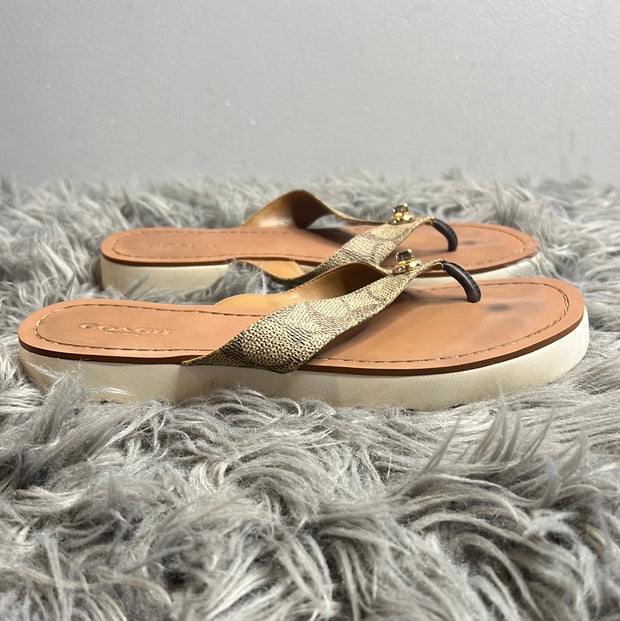 Coach Brown Sandals