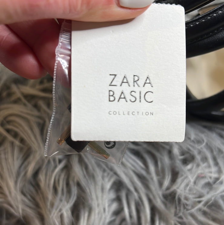Zara Black Strapy Heels