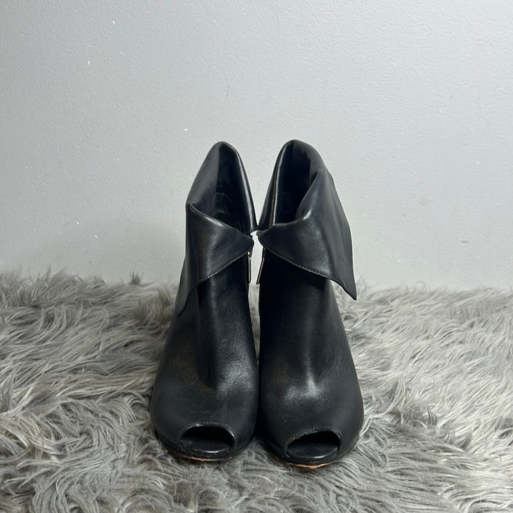 MK Black Folded Heeled Boots