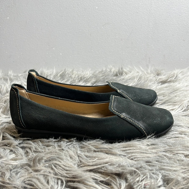 Soul Black Leather Flats