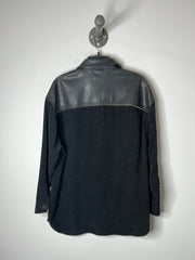 Zara Leather Rib Shacket