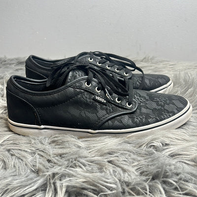 Vans Blk Leather Sneakers