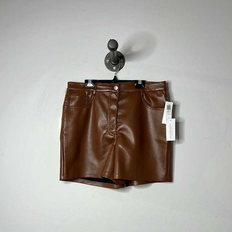 Wilfred Brown Leather Shorts