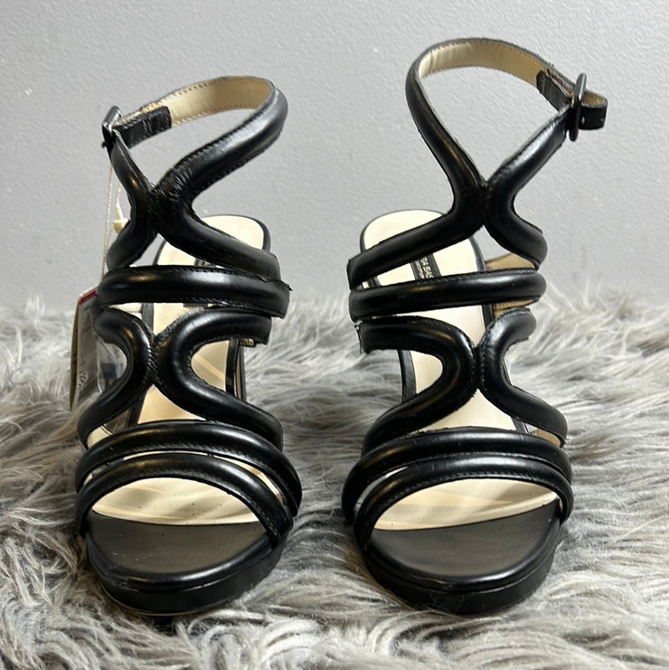 Zara Black Strapy Heels