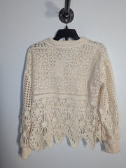 Solitaire Wht Knit Top