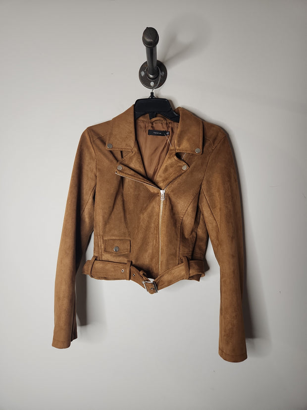 Talula Brwn Suede Jacket