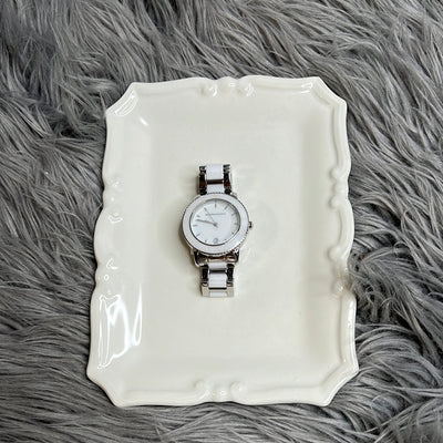 BCBG Silver/White Watch