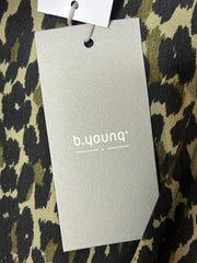 B.young Grn/Blk Leopard Dress